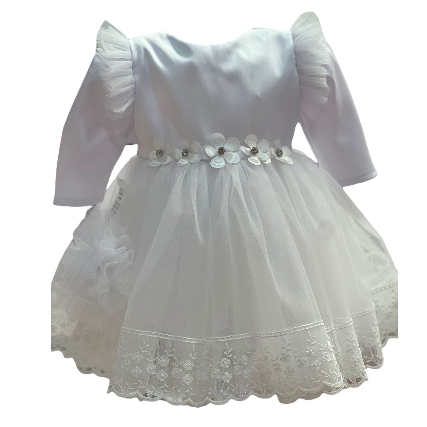 Rochiță alba cu flori