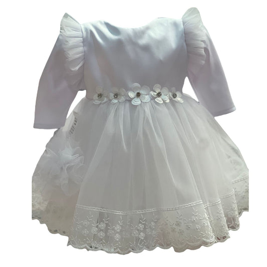 Rochiță alba cu flori