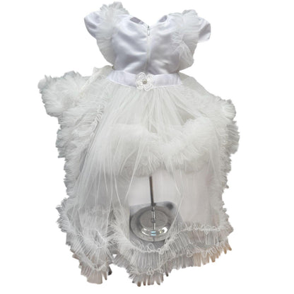 Rochita alba cu trena detasabila