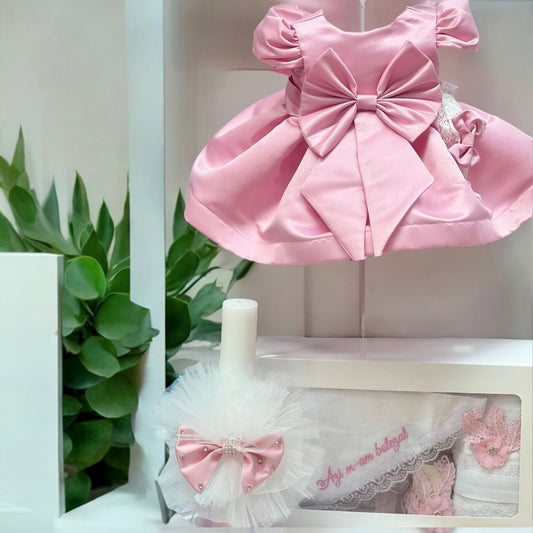 Set botez fetita roz