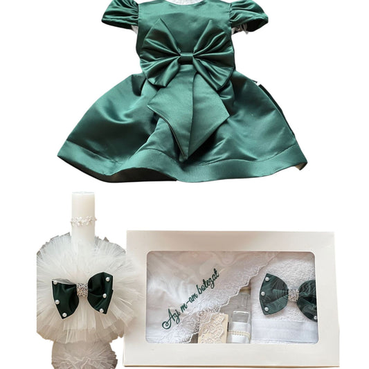 Set botez fetita verde