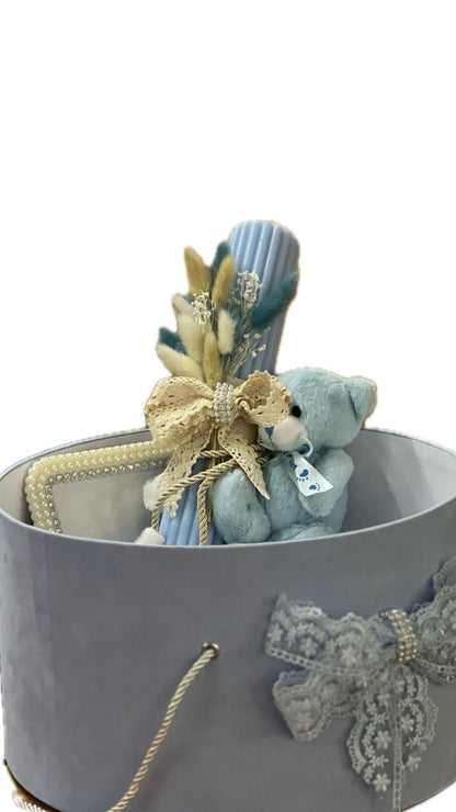 Trusou rotund ursulet albastru