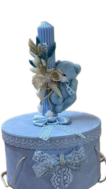 Trusou rotund ursulet albastru