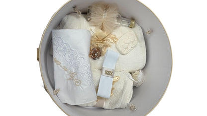 Trusou rotund catifea crem