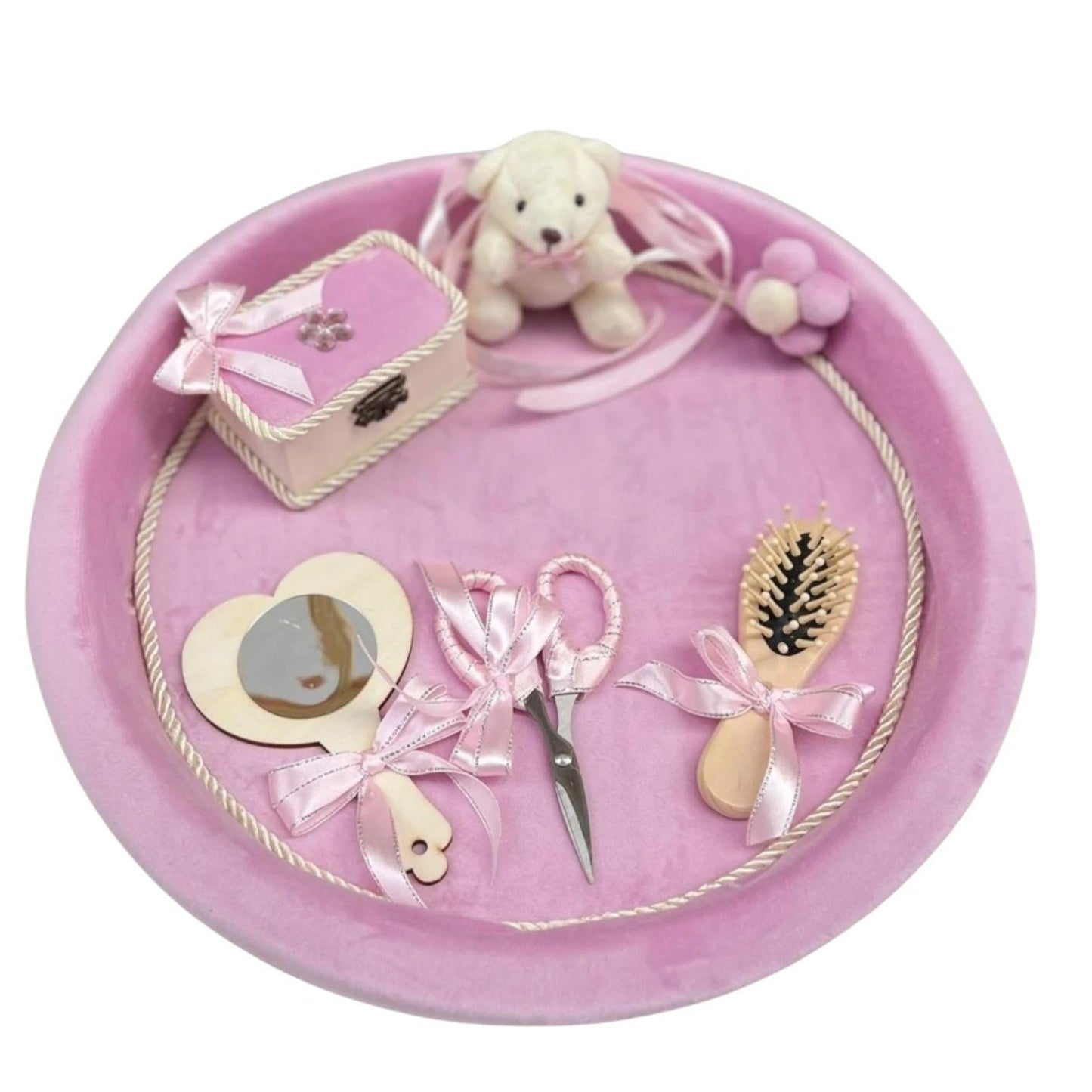 Tavita moț catifea roz