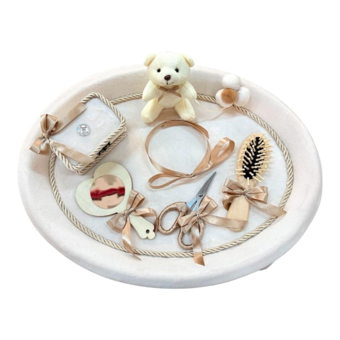 Tavita moț catifea ivoire