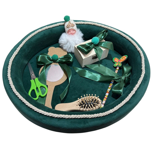 Tavita moț catifea verde bebelus