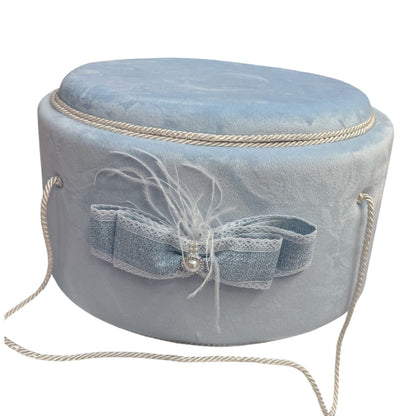 Trusou rotund catifea blue