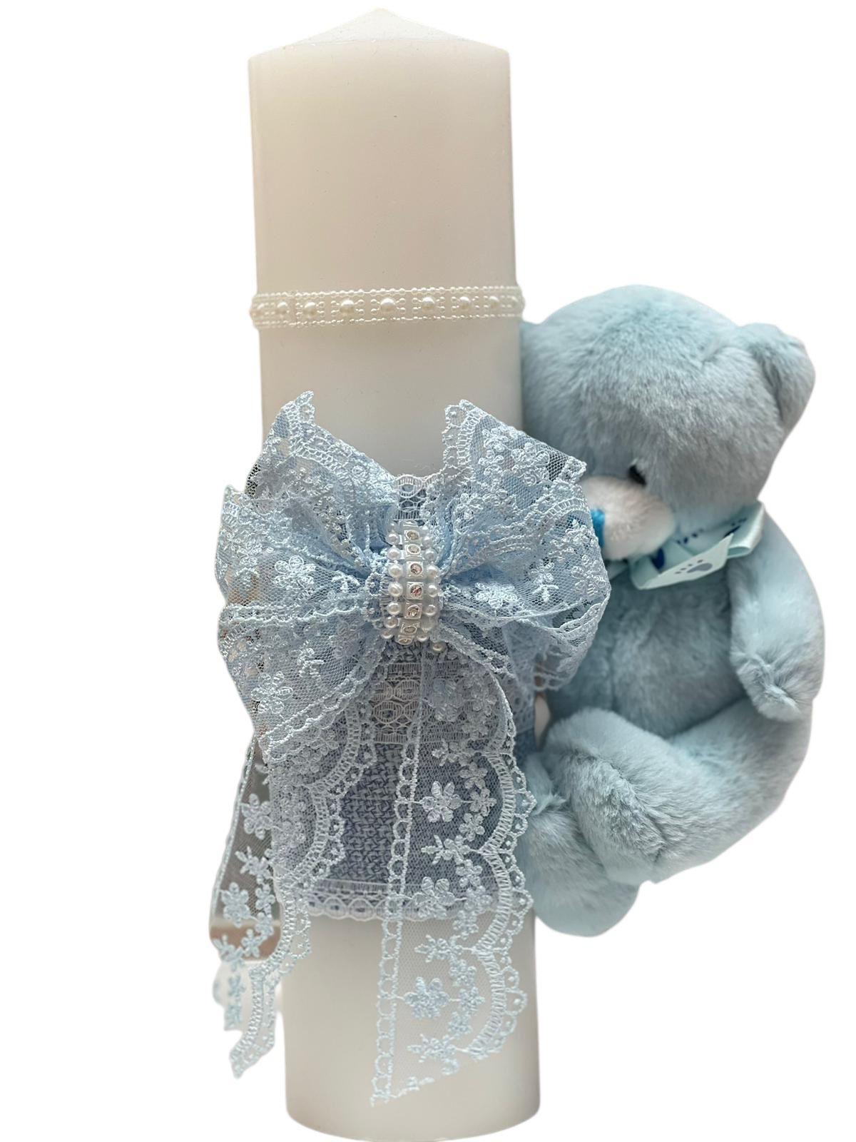 Lumanare urs baby blue