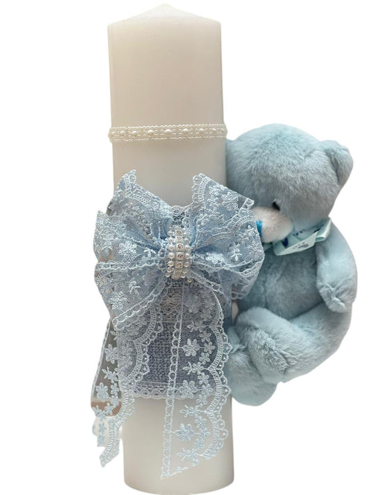 Lumanare urs baby blue
