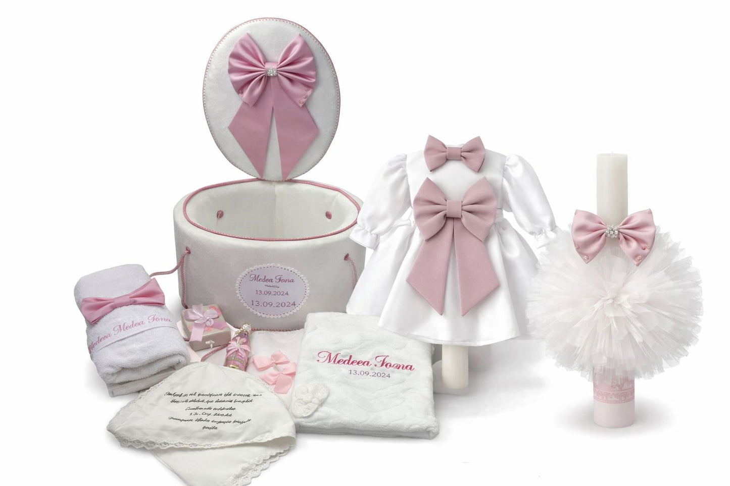 Set botez fata roz
