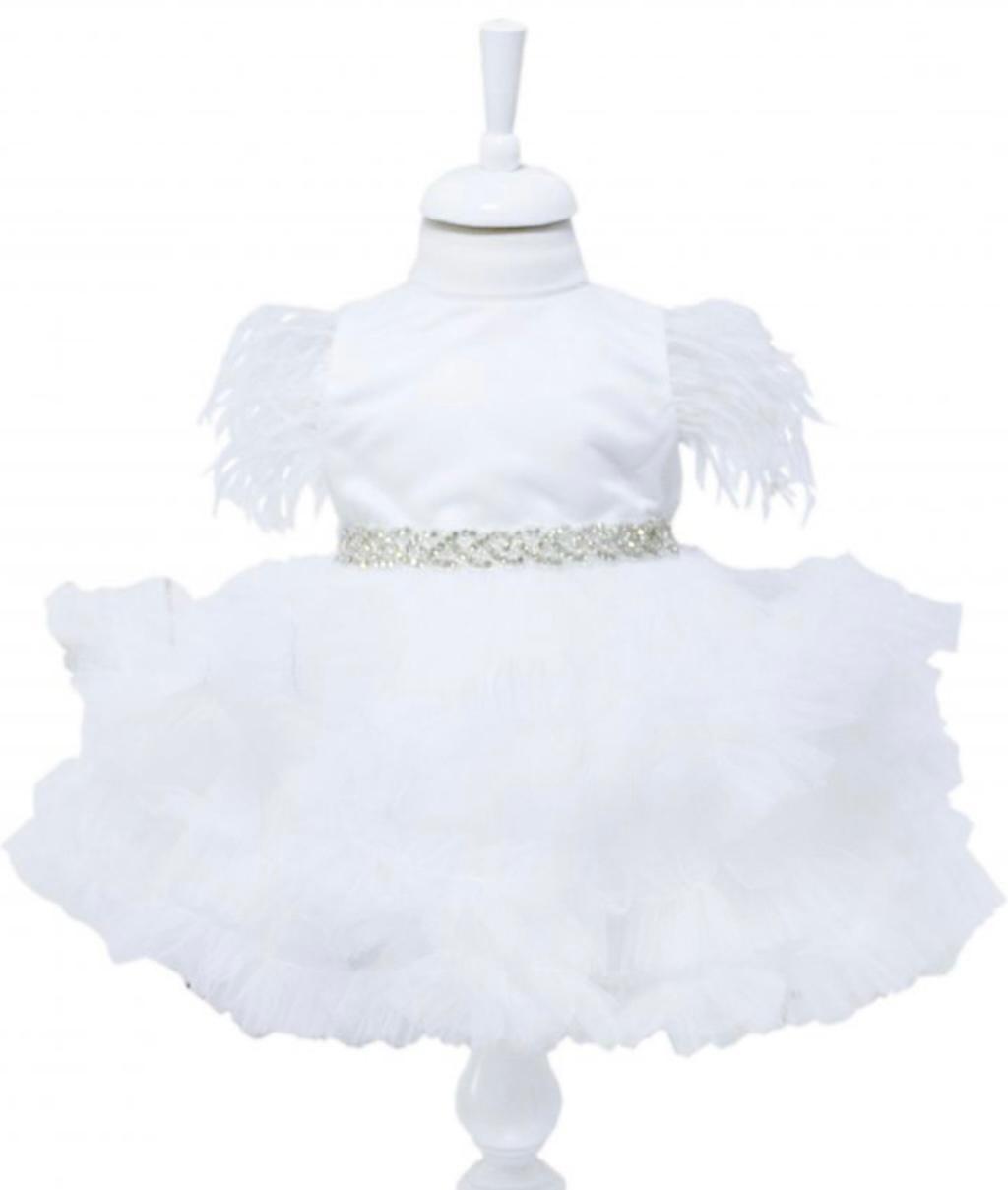 Rochie alba cu valuri