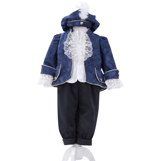 Costum Prinț Regal bleumarin