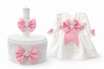 Set botez fetita roz