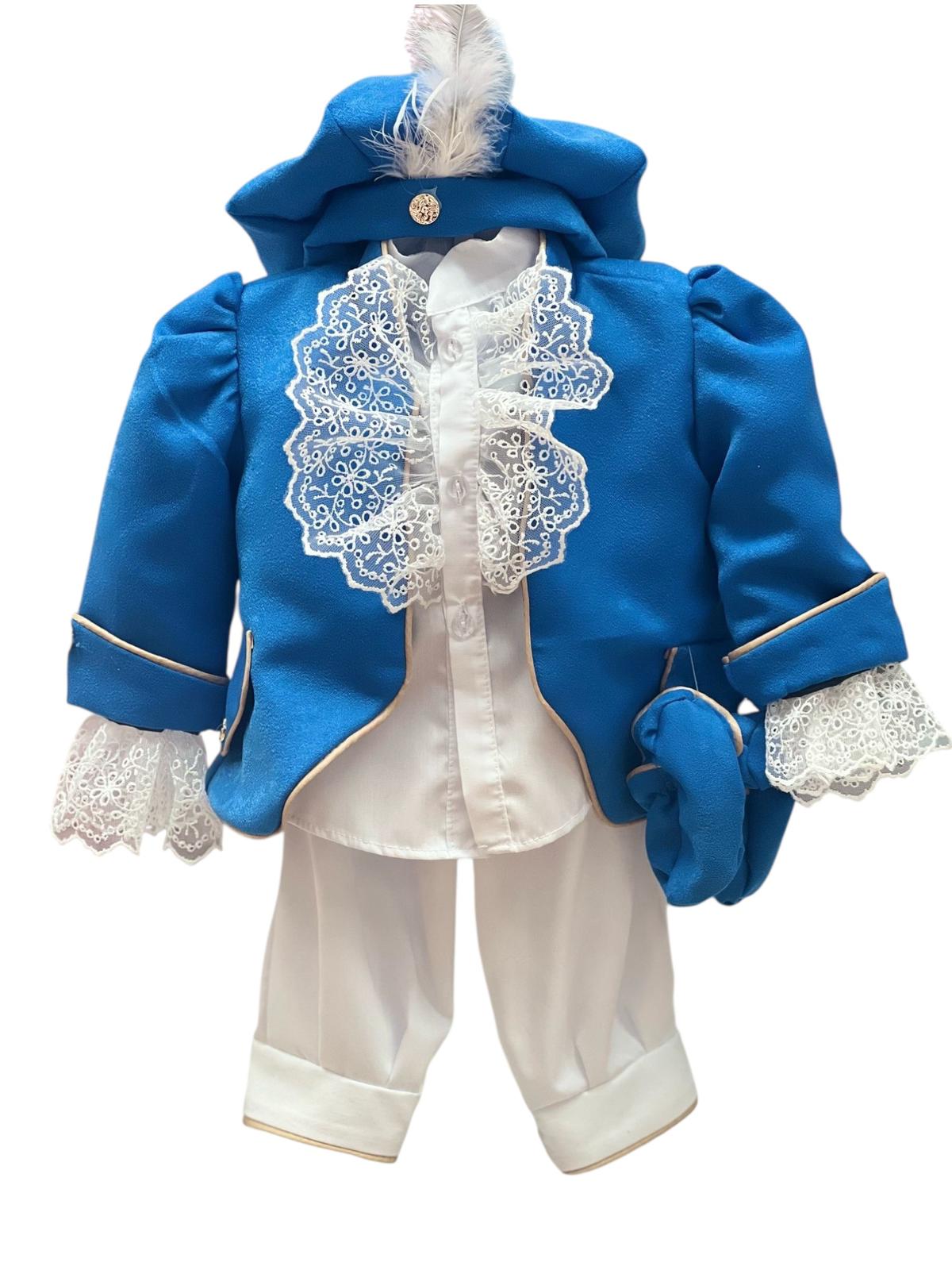 Costum model Prinț Regal albastru 1