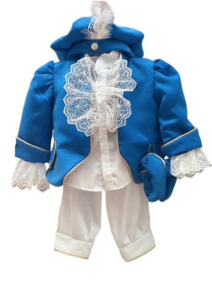 Costum model Prinț Regal albastru 1