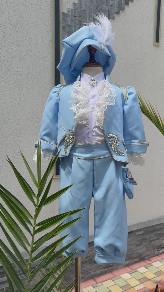 Costum  „Micul Prinț” – Baby Blue pietre
